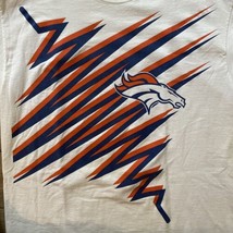 Vintage Denver Broncos Starter Shock Wave Shirt NFL Team Apparel colorfu... - £27.53 GBP