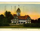 Pavillion in City Park Postcard Winnipeg Manitoba 1946 - £8.68 GBP