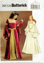 Butterick 226 Misses 14-20 Medieval Renaissance Dress Costume Pattern UN... - $42.55