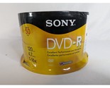 SONY DVD-R 50 Pack 4.7 GB 120 Min Blank Media Disc NEW / SEALED Original... - $23.99