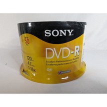 SONY DVD-R 50 Pack 4.7 GB 120 Min Blank Media Disc NEW / SEALED Original... - £18.76 GBP