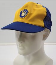Vintage Milwaukee Brewers MLB Baseball Trucker Snapback Hat Mesh Cap Hat - $20.71 CAD