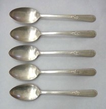 1940 vintage HOLME EDWARDS SILVERPLATE YOUTH FLATWARE~5pc SERVING SPOONS - £37.26 GBP