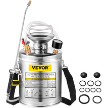 VEVOR Stainless Steel Sprayer 1 Gallon 12 " Wand 3 FT Hose Adjustable No... - $54.99