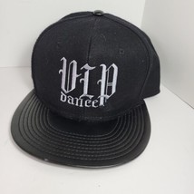 Otto VIP Dance Hat Black Baseball Cap Snapback Silver Embroidered Lettering - £9.36 GBP