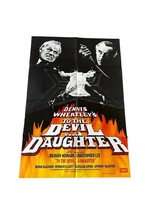 To The Diavolo A Daughter 1976 Christopher Lee, Richard Widmark UK 1-SHEET - £154.83 GBP