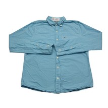 Hollister Shirt Mens M Blue Gingham Pattern Button Down Collared Long Sleeve - £15.54 GBP