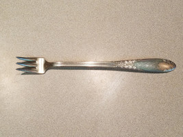 Vintage King Edward Silverplate Masonic Star Symbol Pickle Seafood Fork - $14.80