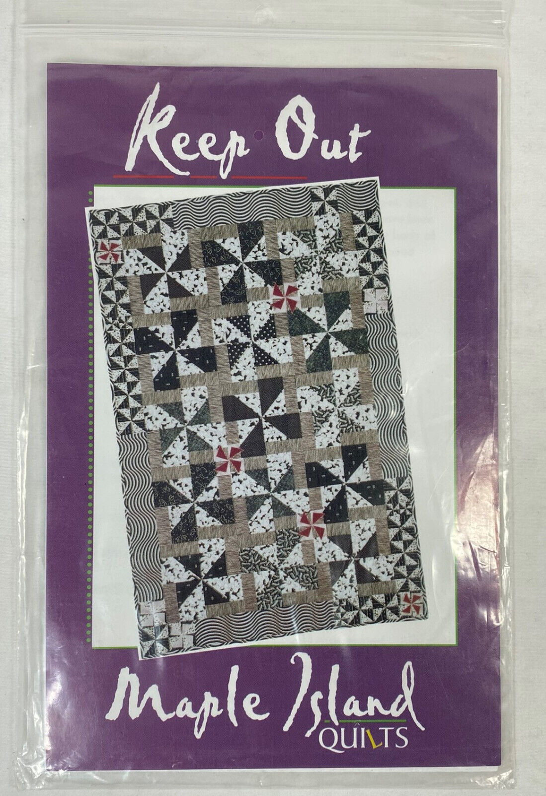 Quilt pattern: Maple Island Quilts - Keep Out 1998, New - $6.00