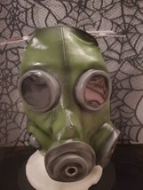 Smoke Mask Zombie Biohazard Gas Mask Green by Ghoulish Productions New S... - $15.84