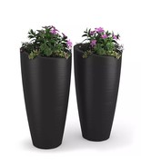 Modesto Tall Planter, 2 Pack (Black) - £341.97 GBP