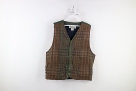 Vintage 90s Aeropostale Mens Size XS Tapestry Knit Patchwork Button Vest Jacket - £35.57 GBP