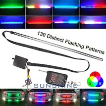 Wireless Remote 7-Color Rgb 48Led Light Night Rider Strip Scanner Flash ... - $40.99