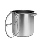 Sedona Stainless Steel Stock Pot 10 Qt Mirror with Glass Lid Brand New - $39.11