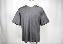 Clique Men&#39;s Halmstad Heather Gray V-Neck T-Shirt Men&#39;s 4XL Casual Activewear - $24.75