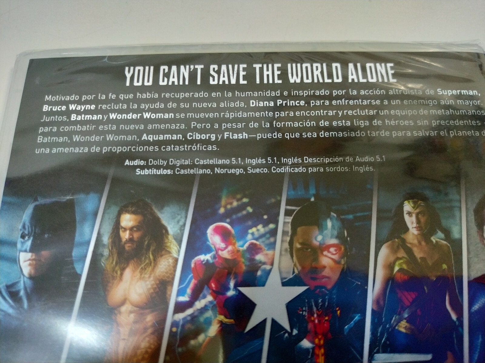 Justice League Marvel Studios Superman BATMAN DVD Spanish English New Item image 5