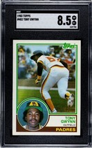Tony Gwynn 1983 Topps Baseball Rookie Card #482- SGC Graded 8.5 NM-MT+ (San Dieg - £78.80 GBP