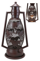 Old Fashioned Rustic Western Horses Electric Metal Lantern Lamp Or Shadow Caster - £35.43 GBP