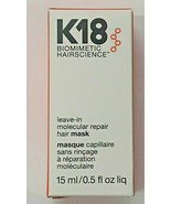 K18 Leave-in Molecular Repair Hair Mask 15 ml/0.5 oz - Free Shipping  Ne... - £23.18 GBP