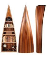 21&quot; Wood Brown Solid Wood Six Tier Boat Bookcase - $2,734.99