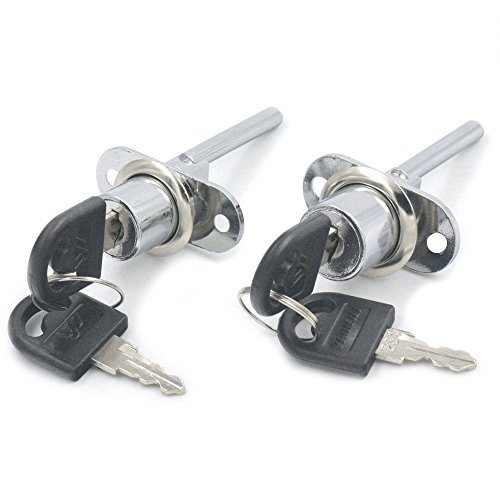 Bluemoona 2 Pcs - Zinc Alloy Drawer Lock Desk wardrobe Furniture Cabinet locker