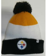 &#39;47 Brand Men&#39;s NFL Pittsburgh Steelers  Reverse Knit Cuff Pom Hat - $226.18 MXN