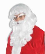 FORUM SANTA WIG AND BEARD SET CHRISTMAS COSTUME ACCESSORY 57020 - €25,83 EUR