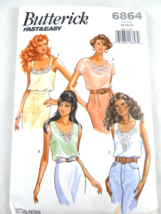 Butterick 6864 Pullover Summer Blouse Top  Camisol Sizes 18 20 22 Easy P... - $4.94