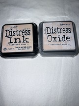 Tim Holtz NIP Tattered Rose Distress Ink &amp; Distress Oxide Ink Set 3x3 2 Pcs - $14.99