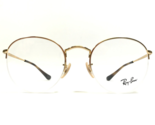 Ray-Ban Eyeglasses Frames RB3947V 2500 Shiny Gold Round Half Rim 51-22-145 - $130.68