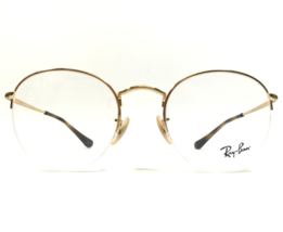 Ray-Ban Eyeglasses Frames RB3947V 2500 Shiny Gold Round Half Rim 51-22-145 - £104.45 GBP
