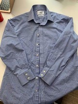 Charles Tyrwhitt Mens Cotton Long Sleeve Button Down gingham Size 16-33 - £25.33 GBP