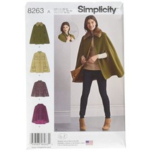 Simplicity 8263 Women&#39;s Cape and Capelets Sewing Patterns, Sizes XS-XL - £15.02 GBP