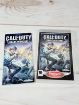 Call of Duty: Roads to Victory (Sony PSP, 2009) Platinum Edition CASE & MANUAL - $3.99