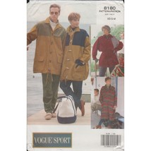 Vogue 8180 Boating Outdoor Sports Jacket Coat Pattern Unisex Mens Womens Uncut - £11.03 GBP