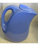 Hall China Montgomery Ward Blue Water Pitcher With Lid and Ice Lip #5118 - £51.37 GBP