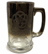 Walt Disney World Epcot Center Ombre Glass Beer Tankard Beverage Mug Vintage - £30.92 GBP