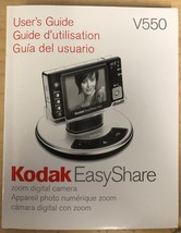 Kodak V550 Digital Camera Manual/User&#39;s Guide - $9.00