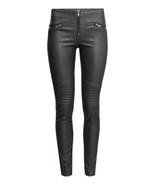 Women Black  Zipper Genuine Leather Pants Mono ectric, Women Wasit Belte... - £172.33 GBP