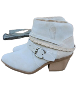 Maurices Western Ankle Booties Womens 6.5 M Tan Faux Leather Elsa Belted... - €16,47 EUR