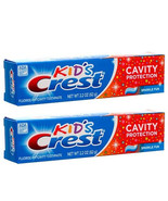 2-Pack New Crest Kid&#39;s Cavity Protection Toothpaste Sparkle Fun 2.2 Oz E... - £9.19 GBP