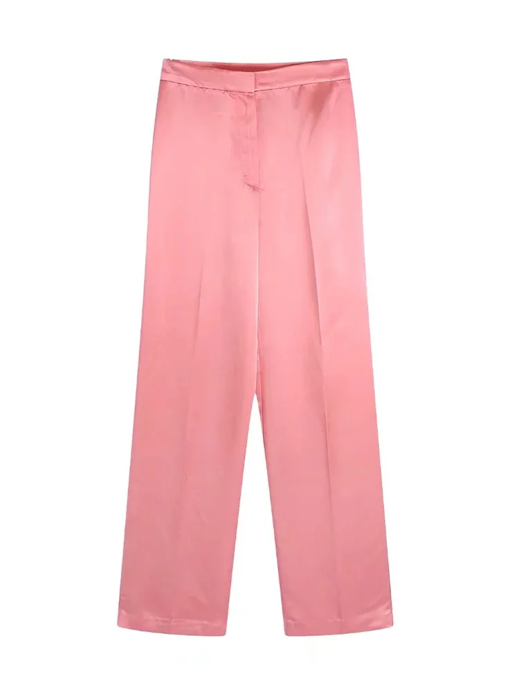 TRAF Women&#39;s Pink Bow Tie Blazer  Blazer Woman Summer  Chic And Elegant Female B - £117.95 GBP