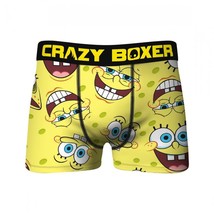 SpongeBob Squarepants Varied Faces Colorful Bright Yellow Men&#39;s Boxers NWT - $17.99