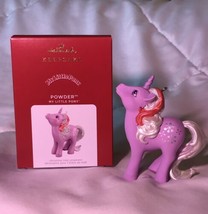 Hallmark 2021 Hasbro My Little Pony G1 Powder Purple Unicorn Snowflakes Ornament - £27.49 GBP