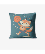 Fletcher the Layup Fox Pillow by Dancing Littles Jungle - $870.29 MXN+