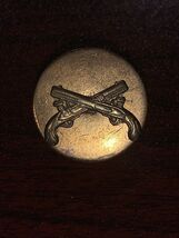 WW2 US Army Type III Infantry M Company Enlisted Brass Collar Badge Scre... - $14.85