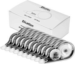 Dicatlon Correction Tape,White Out Correction Tape,10-Pack,263 Feet X 1/5 In,  - £21.57 GBP