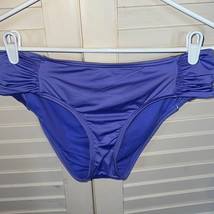 Bar III Purple ruched bikini bottoms - £9.18 GBP