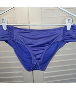 Bar III Purple ruched bikini bottoms - £9.22 GBP