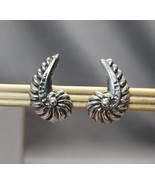 Vintage Screw Back Earrings Sterling Silver .925 Nautilus Shell Graduate... - £23.19 GBP